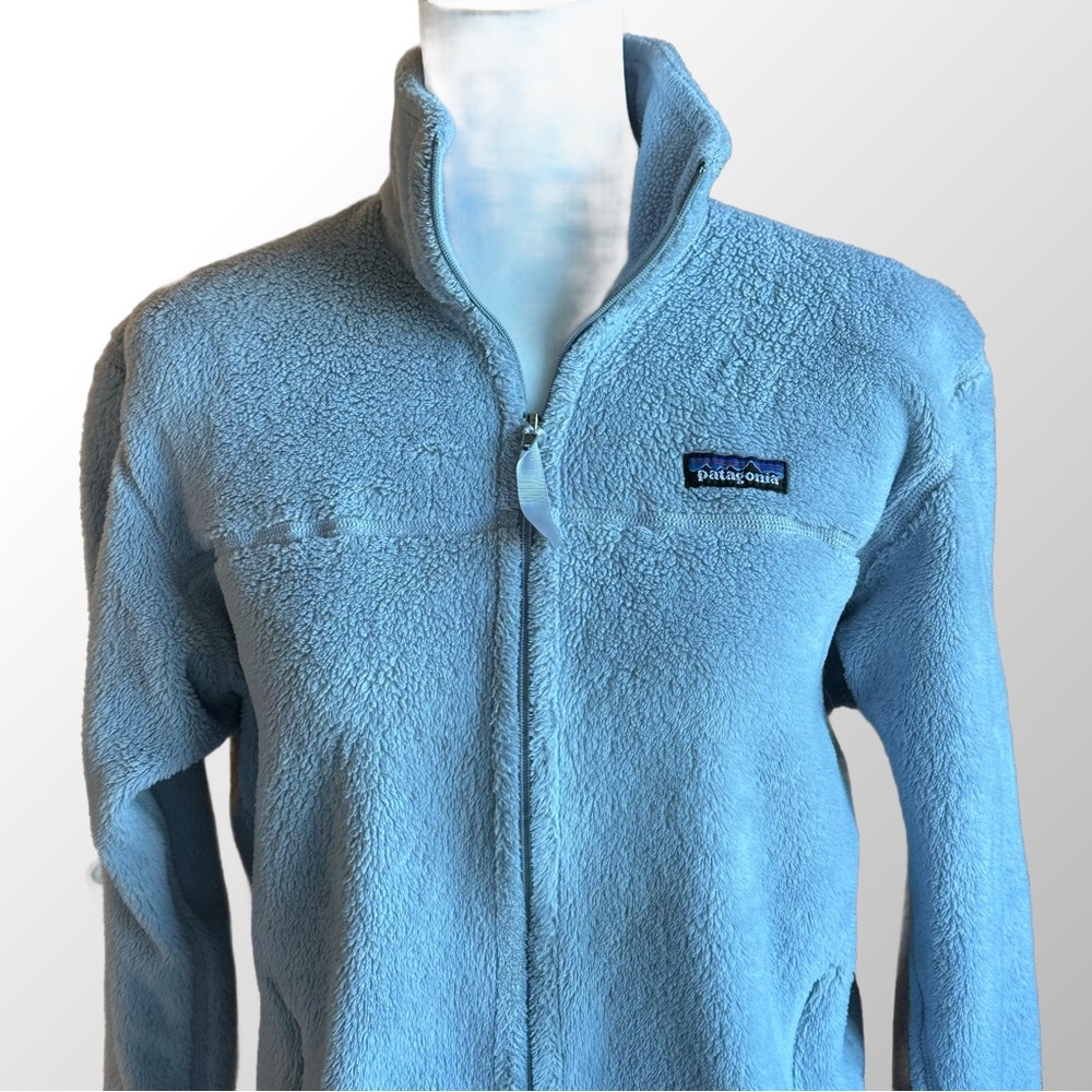 Patagonia Light Blue Teddy Jacket - Picture 2 of 11